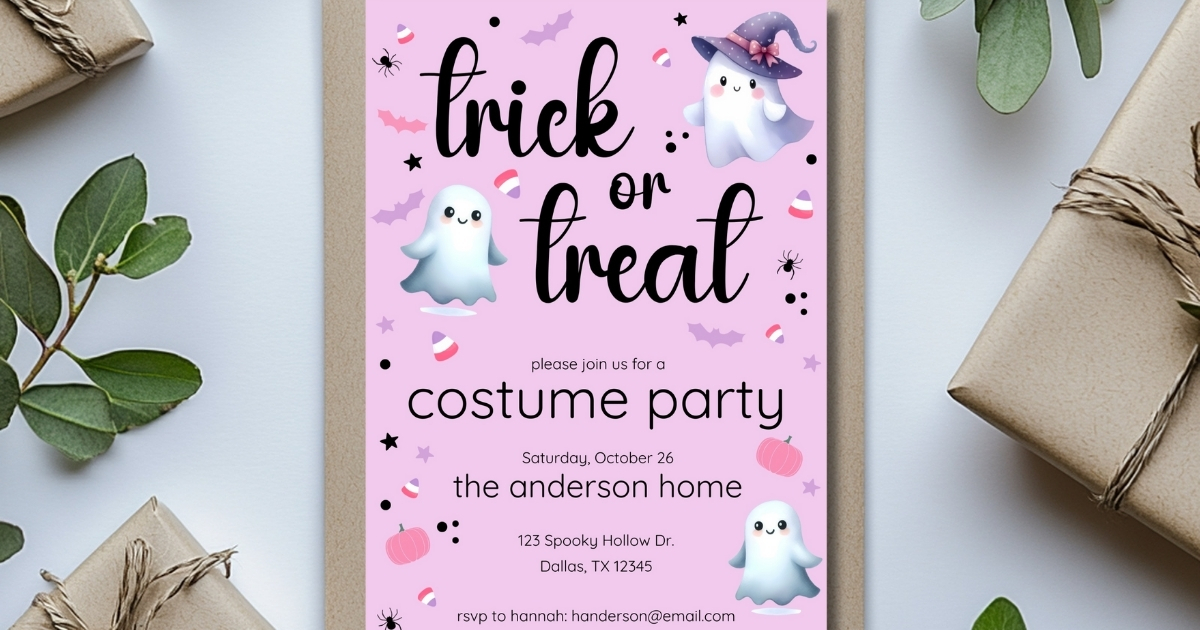 Pink Halloween Invitations: The Perfect Blend of Spooky & Sweet