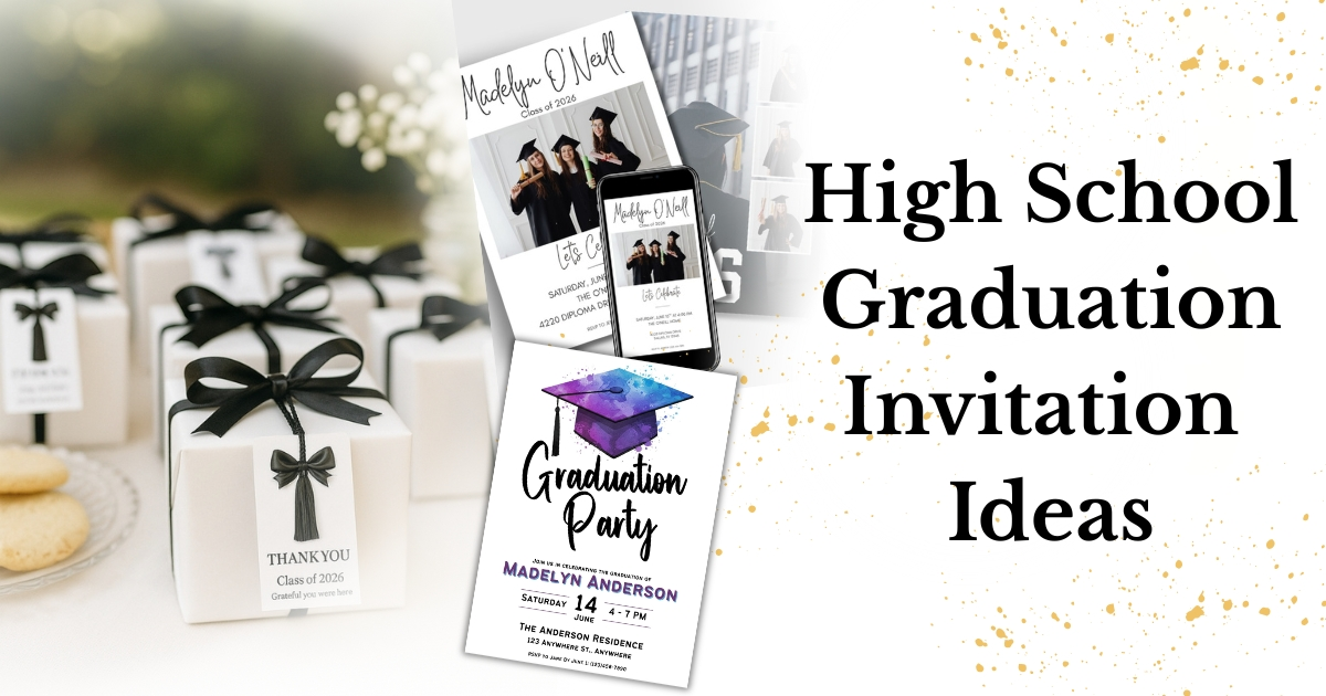 5 High School Graduation Invitation Styles That Set the Perfect Tone for Your Party