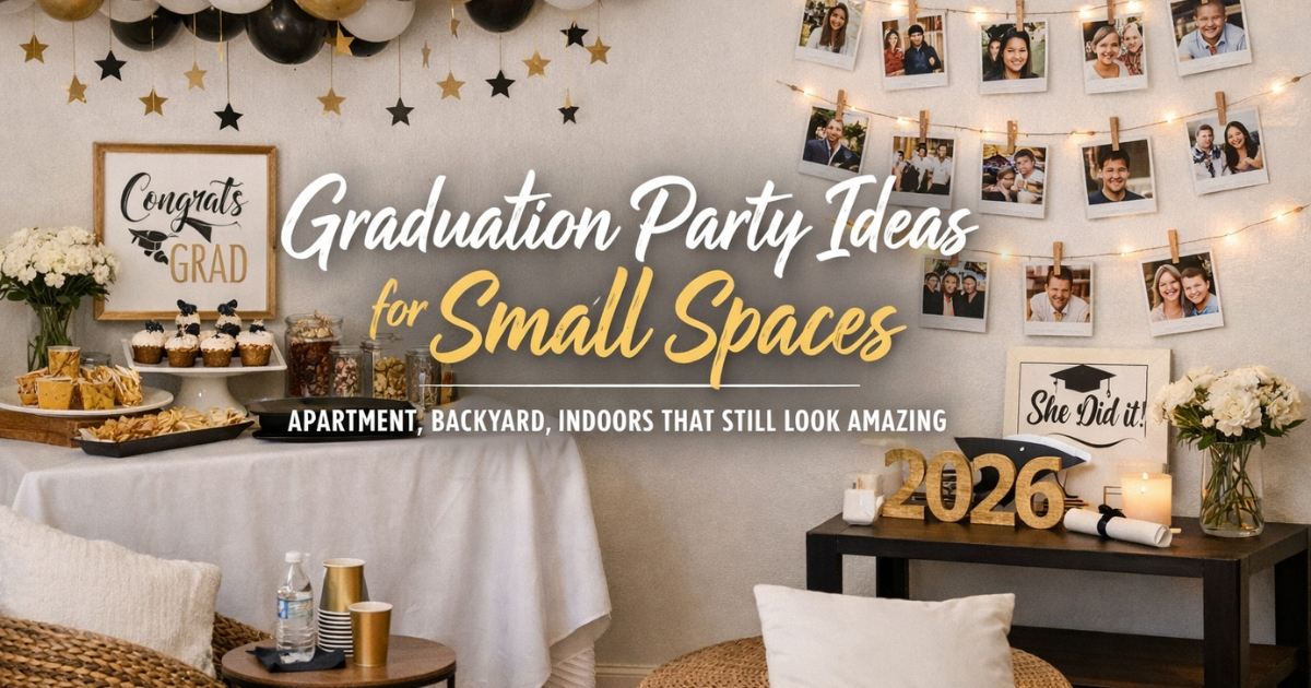 Graduation Party Ideas for Small Spaces (Apartment, Backyard, Indoors That Still Look Amazing)