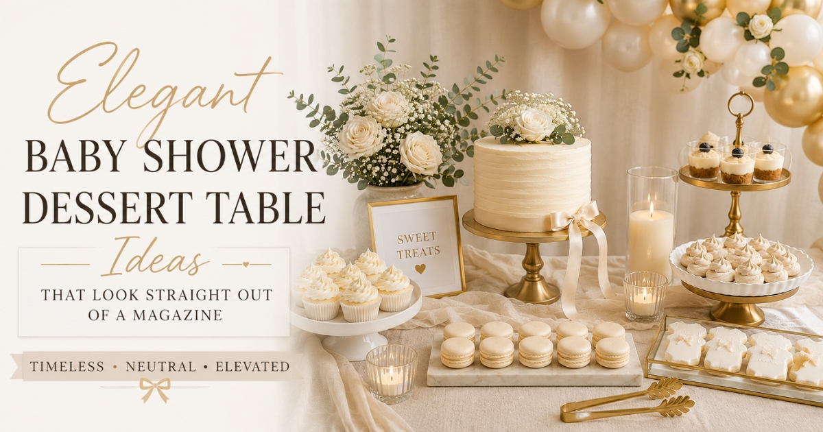 Elegant Baby Shower Dessert Table Ideas That Look Straight Out of a Magazine
